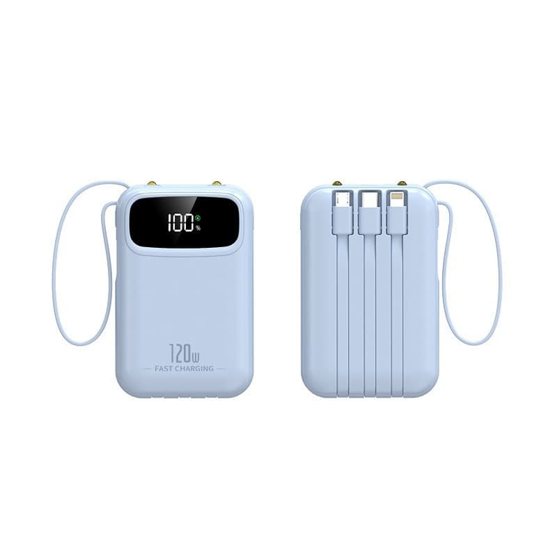 20000mAh সুপার ফাস্ট চার্জিং পাওয়ার ব্যাংক - ৩টি বিল্ট-ইন ক্যাবলসহ